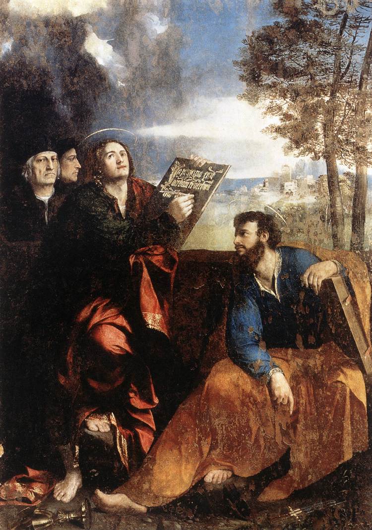 Sts John and Bartholomew with Donors ds